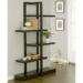 Modern Wood MDF Display Stands America Addison Cappuccino Bookcase Furniture