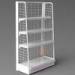 White Metal Display Racks/ Floor Displays Retail Snack Daily Commodity Promotion