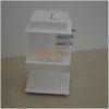 White MDF Clear Acrylic Display Stands / Custom Cosmetic Display Rack