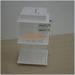 White MDF Clear Acrylic Display Stands / Custom Cosmetic Display Rack