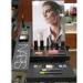 Cosmetic Plexiglass Retail POS Displays Black For Lips / Eyes Cleans