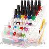 6 Tiers Acrylic Nail Polish Stand Shelving Customized Transparent 200Pcs