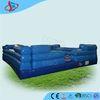 Commercial Inflatable Outdoor Games For Kids / Rectangle Blue Sport Mat