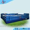 Commercial Inflatable Outdoor Games For Kids / Rectangle Blue Sport Mat