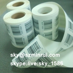 anti-fake adhesive barcode sticker/barcode labels manufacturer/barcode label sticker