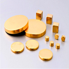 small disc magnet for sale/good quality ndfeb magnet coat with gold