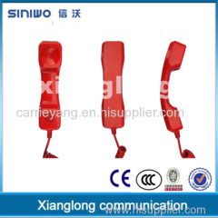 Strong and compact small ABS/PC plastic surface wall mounting corded telephone handset