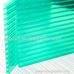 UNQ poly carbonate roof frosted crystal polycarbonate sheet twin wall polycarbonate hollow sheet