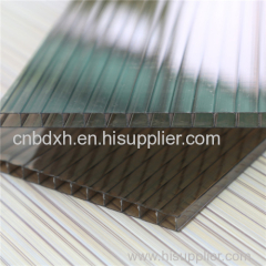 UNQ poly carbonate roof frosted crystal polycarbonate sheet twin wall polycarbonate hollow sheet