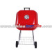 CHEAP TROLLEY ENAMEL CHARCOAL BBQ GRILL