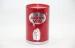 Fancy Red Antique Candy / Coffee Tins With Lid 0.23 MM Thickness