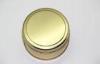 Glossy Round Food Metal Tin Box With Golden Oil Paint / Lid RoHS