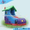 Purple huge funny Inflatable Dry Slides ultimate for children CE / SGS