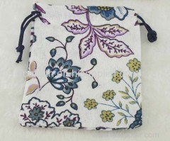 cotton drawstring bag/ pouch bag/ collecting bag