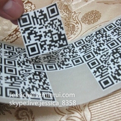 Custom QR Code Sticker Anti-counterfeit Label Barcode Security QR Code Label Paper Permanent Adhesive Sticker