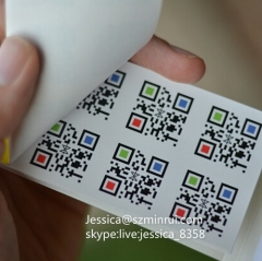 Custom Design Scan Security QR Code Label Paper Adhesive Sticker Irremovable QR Code Anti-fake Label Sticker