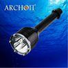 Portable All-in-line Underwater Dive Lights 3000 Lumen with CREE LED