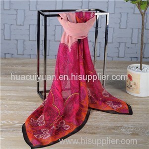 Custom Print Silk Shawl Supplier China