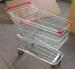 Grocery Shopping Trolley Wire Basket Cart Zinc Coated Elevator Wheels With Seat