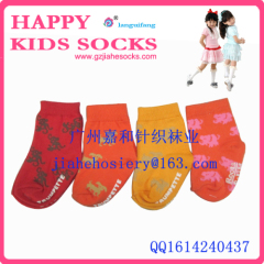 children cotton socks rubber non-slip colorful cotton socks