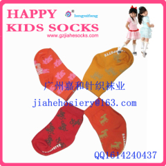 children cotton socks rubber non-slip colorful cotton socks