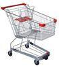 125 Litres Solid Metal Grocery Shopping Trolley Powder Plated With Tube Chassis