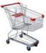 125 Litres Solid Metal Grocery Shopping Trolley Powder Plated With Tube Chassis