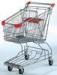 Custom Rolling Shopping Basket Wire Cart On Wheels Metal Frame Asia Style