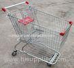 Custom Grocery Shopping Trolley Wire Cart On Wheels American Style 180 Litres