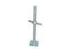 Heavy duty steel construction scaffold U head / solid / screw jack base