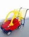 Durable Grocery Kids Shopping Carts Metal Frame Plastic Colorful With Seat