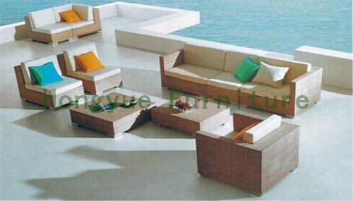 Patio garden wicker rattan sofa furniture set new designs