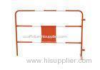 Powder coated / galvanized crowd control steel barrier for traffic road