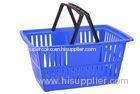 Custom Plastic Wire Shopping Baskets With Handles Printed Logo