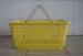 Supermarket Plastic Baskets With Handles / Stackable Shopping Baskets