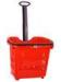 Multi - Funtional Plastic Shopping Baskets With Wheels Single Telescopic Drawbar