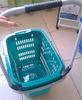 Multi - Functional 4 Wheel Shopping Trolley Plastic Mesh Supermarket Cart