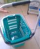 Multi - Functional 4 Wheel Shopping Trolley Plastic Mesh Supermarket Cart