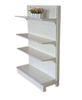 Metal Supermarket Display Racks Retail Store Shelving Storage Single - Sided