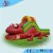 Frog Children Backyard Inflatable Swimming Pool Slide Safe 8*3.7*3m
