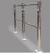 Manual Supermarket Stainless Steel Accessories Pedestrian Barrier Rail