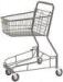 Supermarket Storage Hand Shopping Cart Grocery Basket With Wheels