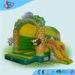 Extrior Large Inflatable Jumping Castle / Green Bouncy Castles With Slides