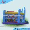 Purple Inflatable Jumper Outdoor Bouncy Castle With Slide Tarpaulin