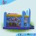 Purple Inflatable Jumper Outdoor Bouncy Castle With Slide Tarpaulin