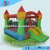 Red Indoor Playground With Bouncy Castle / Nylon Cloth Bouncy Jumping Castles