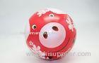 Cherry Pattern Red Pig Metal Tin Packaging For Money Collection