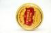 Golden Screw Lid Chocolate Round Tin Containers Eco-friendly SGS FDA