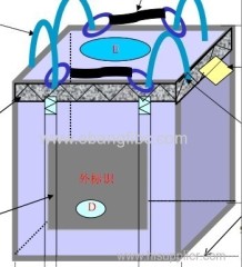 top and bottom spout FIBC big bag for industrial salt