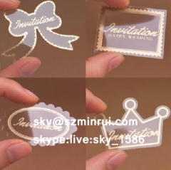 Kinds Self Adhesive Transparent Sticker Label Printing Brand Logo As Bottles Labels